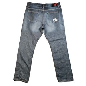 Ecko Unltd Jeans Athletic Straight Rawthentic Washed Blue Men 38 (38x33)